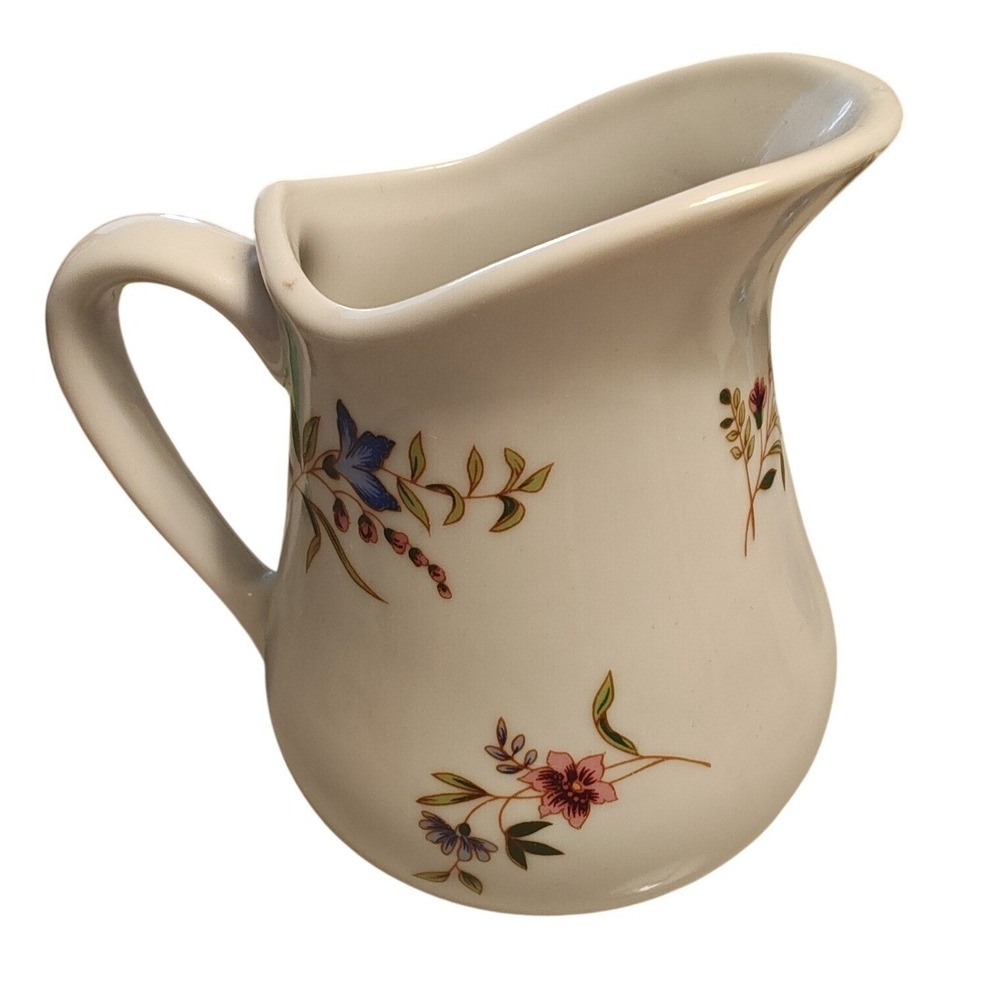 Creamer Pitcher‎ Cream B.I.A. Cordon Bleu Floral Wildflower Brazil Ceramic Small